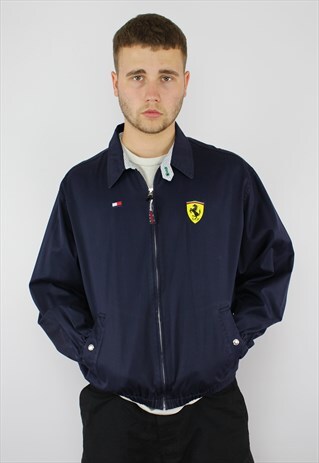 TOMMY HILFIGER FERRARI VINTAGE HARRINGTON JACKET (RARE)