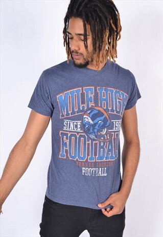 VINTAGE NFL DENVER BRONCOS T-SHIRT BLUE