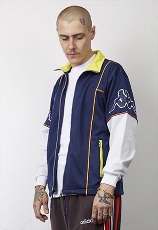 VINTAGE 80'S KAPPA LOGO MULTICOLOUR TRACKSUIT JACKET