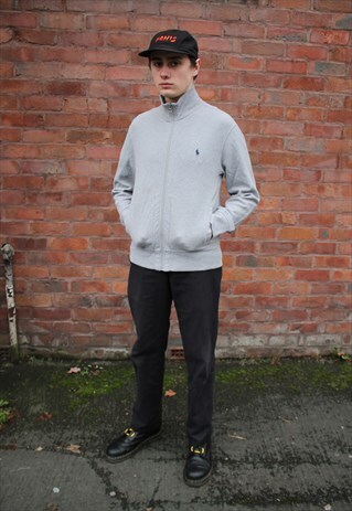 RALPH LAUREN GREY ZIP UP