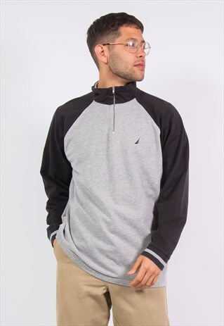 NAUTICA 1/4 ZIP FLEECE SWEATSHIRT