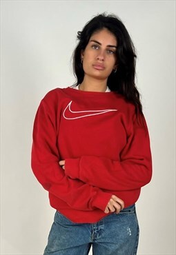 Vintage Nike Sweatshirt Women's Red