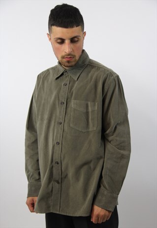VINTAGE CORD KHAKI SHIRT