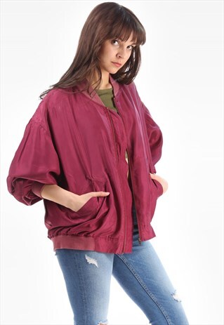 SILK BOMBER JACKET UNISEX