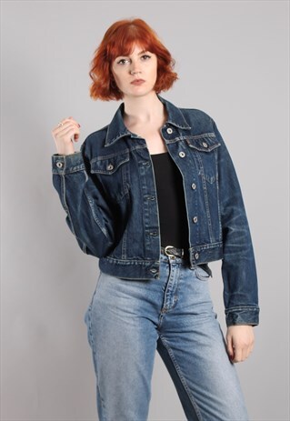 VINTAGE 90S REPLAY INDIGO BLUE DENIM JACKET