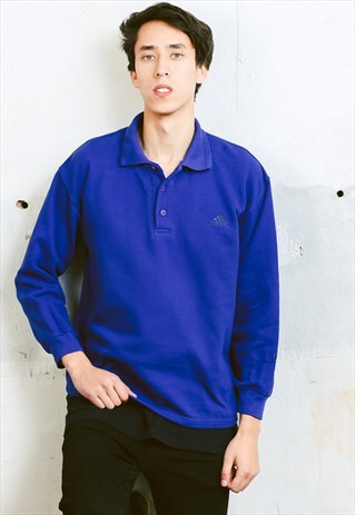 VINTAGE ADIDAS LONG SLEEVE POLO SHIRT