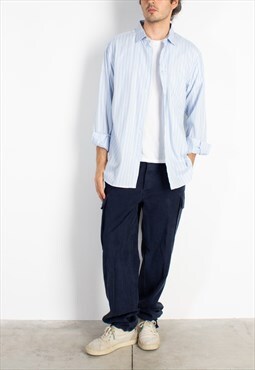 Men's Fendi Azure Striped Shir