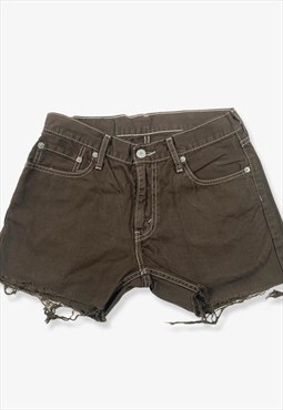 Vintage levi's 514 chino shorts overdyed brown w29 BV14559