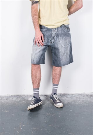 VINTAGE 1990S GREY DENIM SHORTS