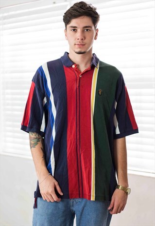 VINTAGE RALPH LAUREN CHAPS REGGATA STRIPED SHIRT 90S XXL 13