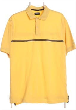 Vinted Izod 90's Stripe Polo Shirt Medium Yellow