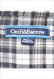 CROFT & BARROW CHECKED SHIRT - L