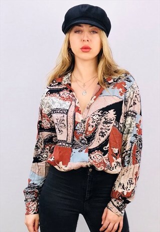 VINTAGE OVERSIZED PATTERN SHIRT