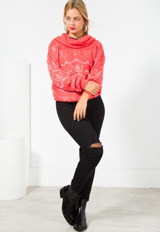 ON SALE VINTAGE 80S CLASSIC KNITWEAR JUMPER / S0040