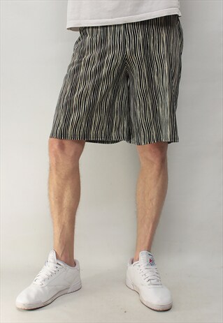 VINTAGE 90' AMAZING COOL LOOSE STRIPED UNISEX SHORT