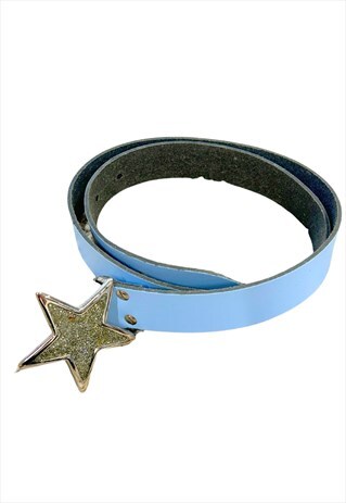 Y2k Blue Star Belt