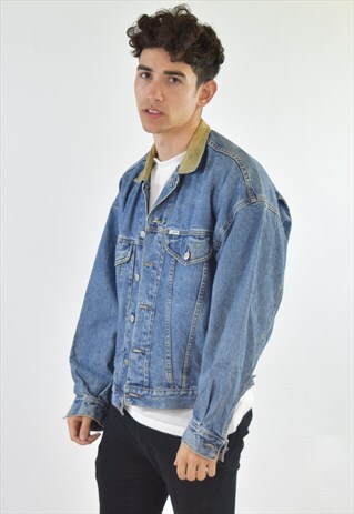 VINTAGE 90S BLUE GUESS USA DENIM JACKET