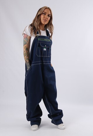 VINTAGE LIBERTY DENIM DUNGAREES PLUS SIZE UK 22 4XL (8CP)