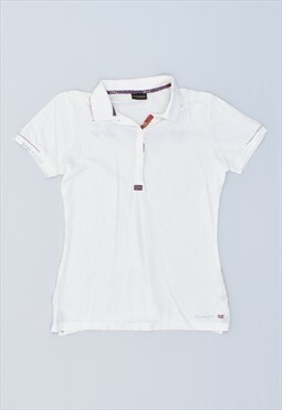 Vintage 90's Napapijri Polo Shirt White