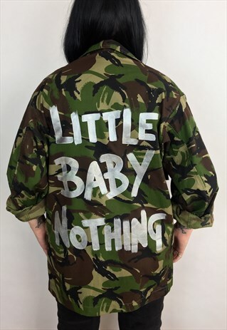 LITTLE BABY NOTHING HAND PAINTED REWORKED CAMO JACKET