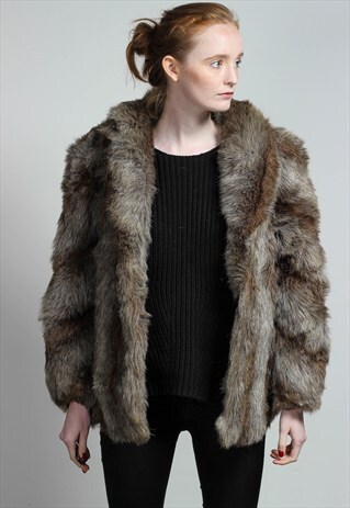 VINTAGE FAUX FUR JACKET