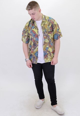 VINTAGE PATTERN FESTIVAL SHIRT