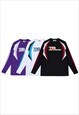 MOTORSPORT SWEATSHIRT THIN RACING JUMPER CONTRAST TOP BLACK