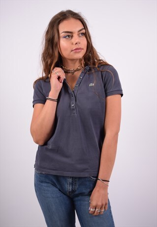 VINTAGE LACOSTE POLO SHIRT GREY