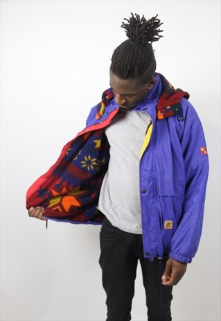 VINTAGE K-WAY AMAZING FLEECE LINED JACKET