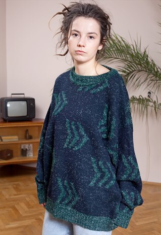 VINTAGE, RAD GRAPHIC KNIT JUMPER