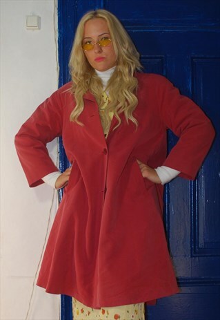 VINTAGE PINK TRENCH COAT