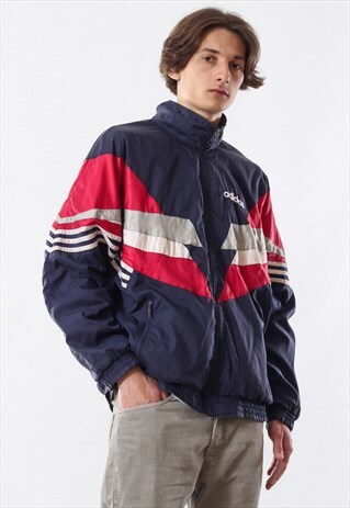 VINTAGE MENS ADIDAS ORIGINALS WINDBREAKER TRACK SUIT JACKET