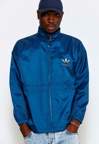 VINTAGE 90S NAVY ADIDAS WINDBREAKER