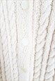 VINTAGE COZY PURE WOOL FISHERMAN'S SWEATER SIZE M