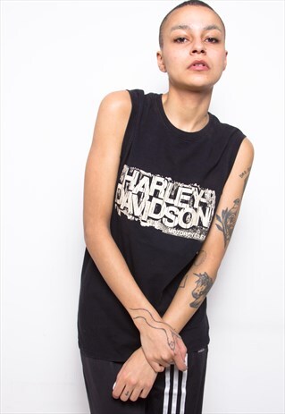 VINTAGE 90S HARLEY DAVIDSON VEST TOP