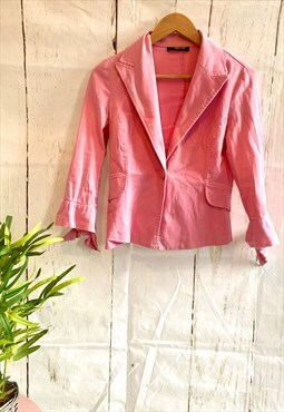 Vintage Morgan Pink Tie Up Blazer 90's Jacket