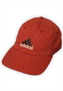 Vintage Adidas Burnt Orange Logo Baseball Cap