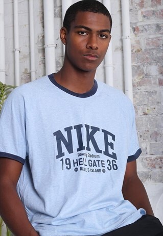 VINTAGE NIKE LOGO T-SHIRT BLUE