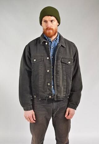 VINTAGE CHARCOAL GREY CORDUROY JACKET