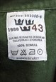 SWEDISH ARMY 1988 OVER SHIRT GREEN PULLOVER 43 CM MILITARY