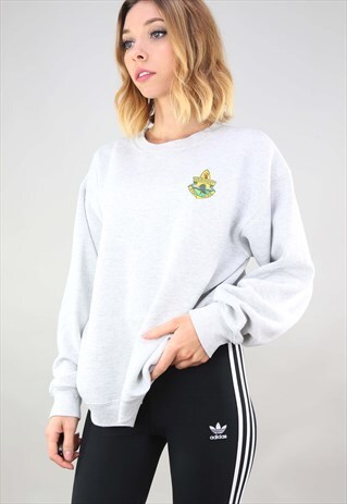 VINTAGE RETRO OVERSIZED GREY LEE SWEATSHIRT