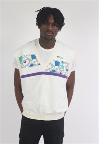 VINTAGE FILA SLEEVELESS SWEATSHIRT