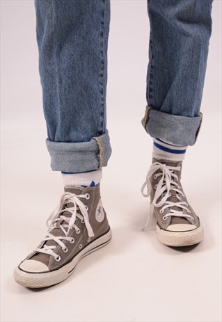 VINTAGE CONVERSE HIGH TOP TRAINERS GREY