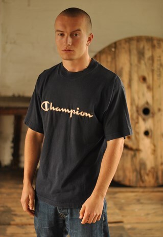 VINTAGE CHAMPION SPELL OUT TSHIRT