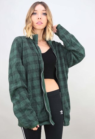 VINTAGE RETRO OVERSIZED ZIP UP FLEECE