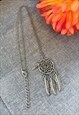 GREY DREAMCATCHER NECKLACE