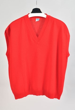 Vintage 80s vest in red