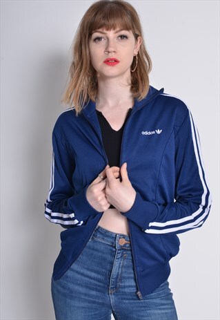 VINTAGE ADIDAS TRACKSUIT JACKET BLUE
