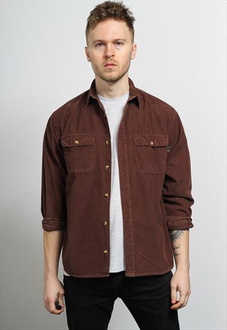 VINTAGE CORDUROY SHIRT BROWN