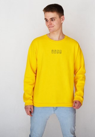 YELLOW DOMINO (NAVY) SWEATSHIRT